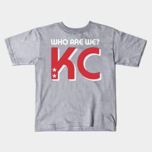 Who Are We? KC! Teal Kids T-Shirt